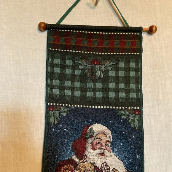 SANTA WALL TAPESTRY NEW SANTA HIMSELF CHRISTMAS - Picture 3 of 4